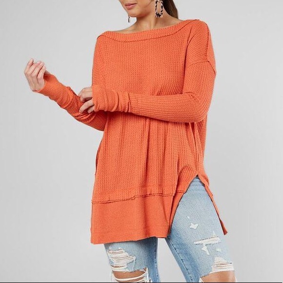 Free People Jackets & Blazers - LAST DAY!! Free People Thermal long Sleeve T Shirt